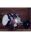釉藍色 玉蘭花 大花瓶